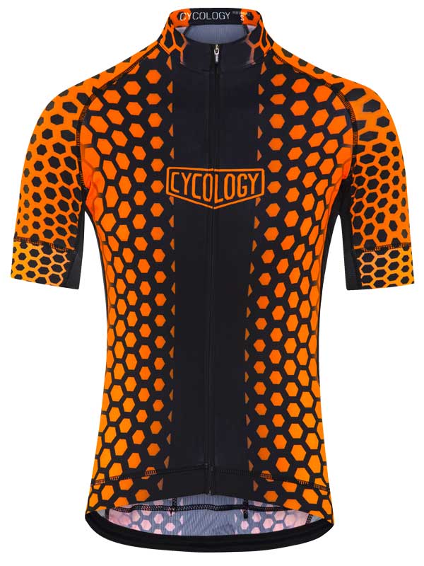 Orange cycling deals jersey