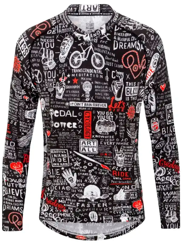 Bike Graffiti Long Sleeve MTB Jersey