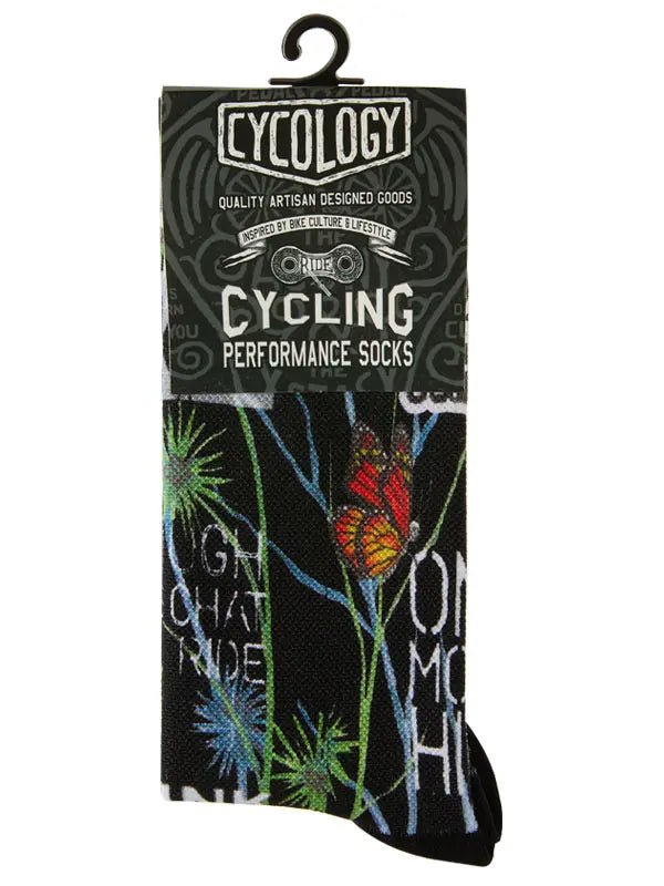 Gangsta Black Cycling Socks - Cycology Clothing Europe