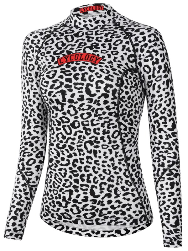 Kitty Women's Long Sleeve Base Layer White - Cycology Clothing Europe