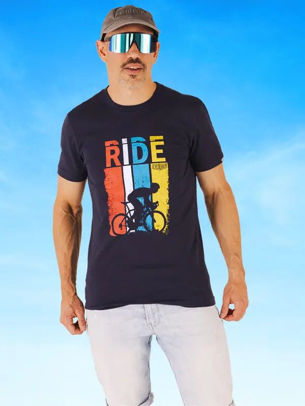 Ride T Shirt Navy - Cycology Clothing Europe