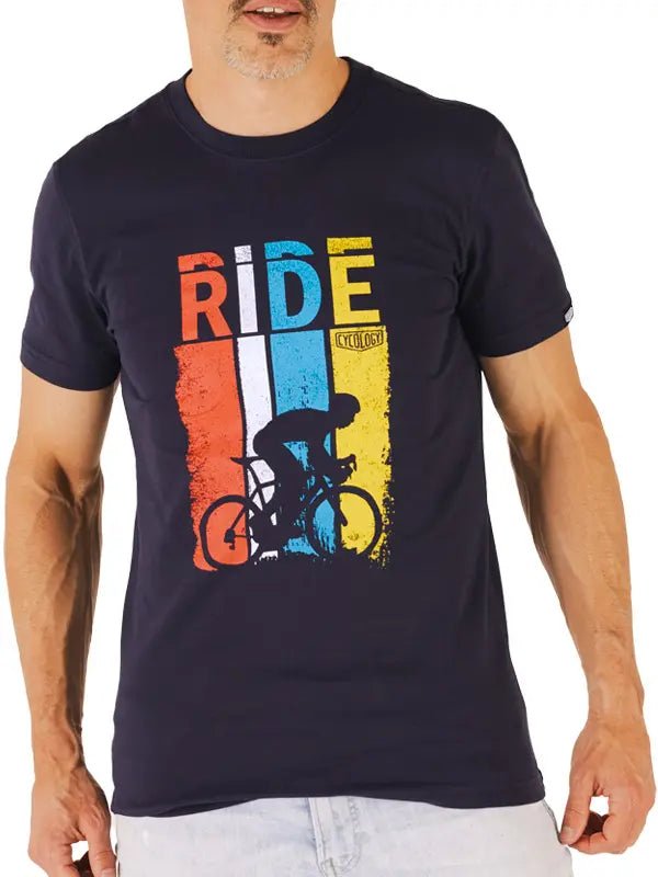 Ride T Shirt Navy - Cycology Clothing Europe