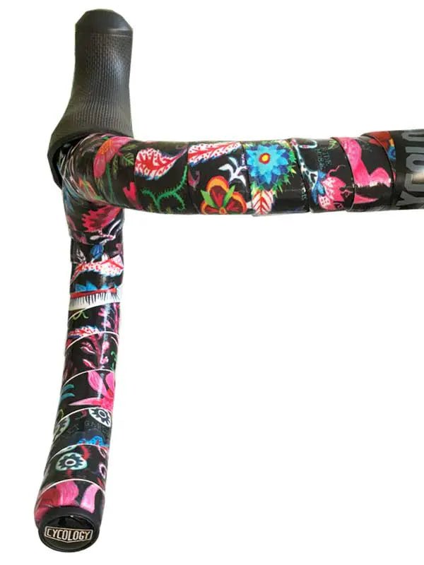 Secret Garden Black Handlebar Tape - Cycology Clothing Europe