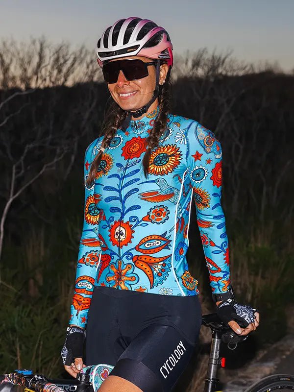 Tijuana Women's Winter Long Sleeve Cycling Jersey - Cycology Clothing Europe